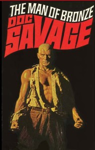James Bama's 1970s cover for the first Doc Savage novel, The Man of Bronze.